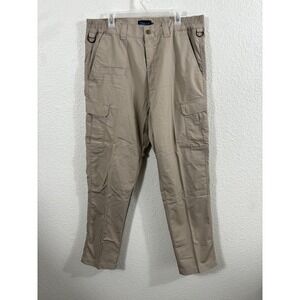 Galls Tac Force Tactical Cargo Pants‎ Mens 36x34 Khaki Ripstop TR2597 D-Ring
